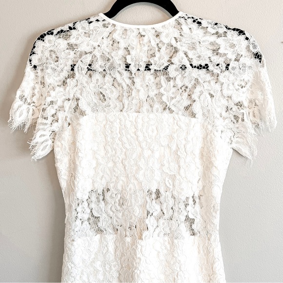 Alexis Leona Midi Dress, White Lace, Medium, short sleeves - Picture 5 of 12